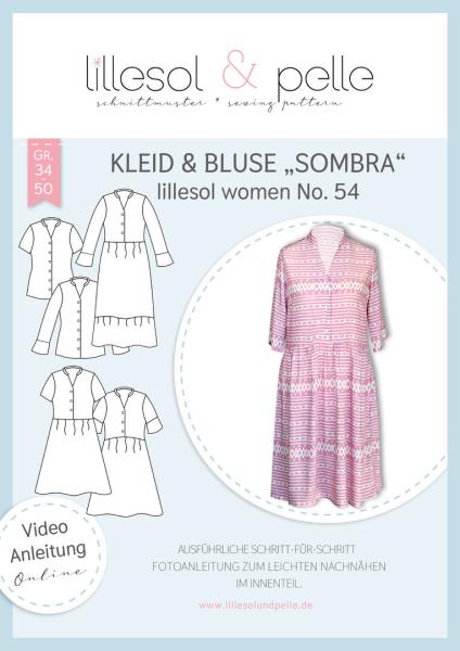 Papierschnittmuster lillesol women No. 54 Kleid/Bluse Sombra